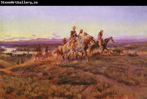 Charles M Russell Men of the Open Range